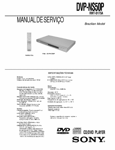 dvd sony dvp-ns50 dvd_sony